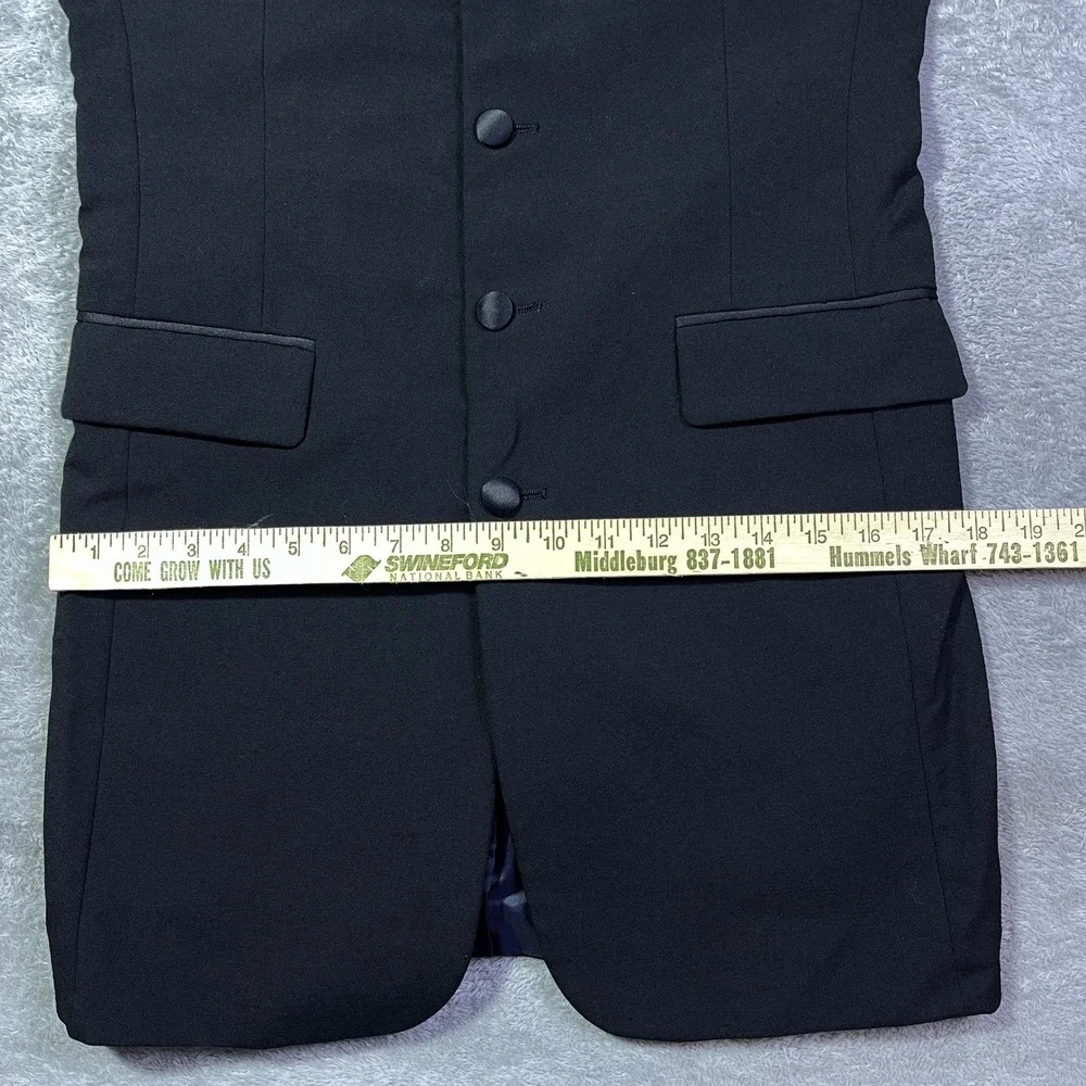 Chaps Ralph Lauren Men's Black Wool Formal Tuxedo Blazer Coat Made in USA Career